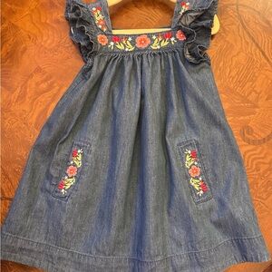 Embroidered Denim Kids Dress Tommy Bahamas